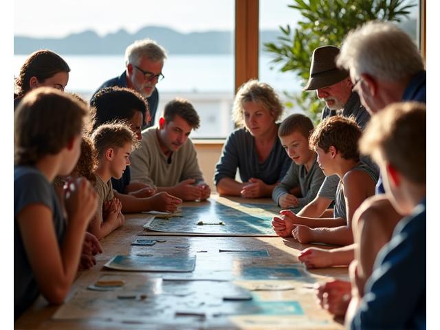 Workshop de educação ambiental com pescadores e suas famílias